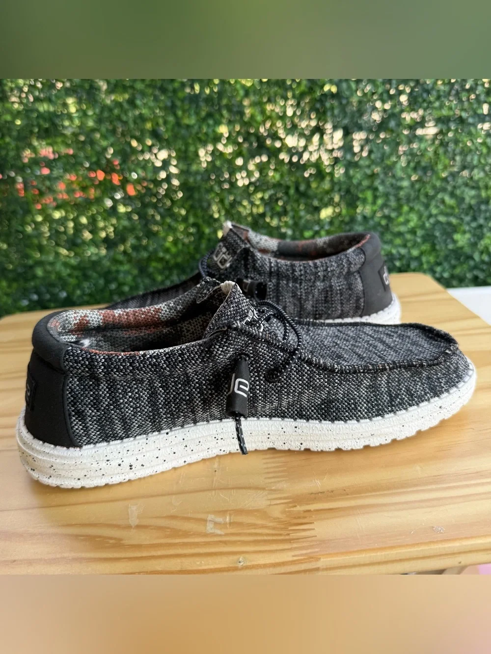 Hey Dude Wally Sox Micro Total Black Men’s 7